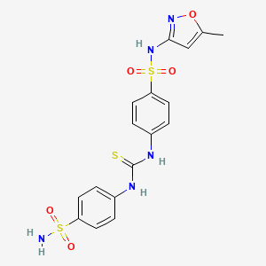 4-[({[4-(aminosulfonyl)phenyl]amino}carbonothioyl)amino]-N-(5-methyl-3-isoxazolyl)benzenesulfonamide