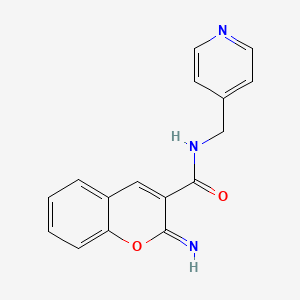 2-IMINO-N-[(PYRIDIN-4-YL)METHYL]-2H-CHROMENE-3-CARBOXAMIDE