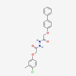 2-(4-biphenylyloxy)-N'-[(4-chloro-3-methylphenoxy)acetyl]acetohydrazide