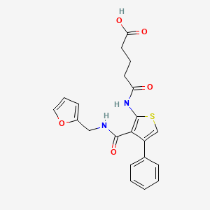 5-[(3-{[(2-furylmethyl)amino]carbonyl}-4-phenyl-2-thienyl)amino]-5-oxopentanoic acid