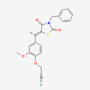 3-benzyl-5-[3-methoxy-4-(2-propyn-1-yloxy)benzylidene]-1,3-thiazolidine-2,4-dione