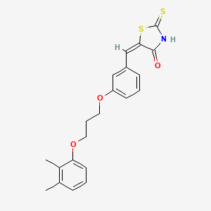 molecular formula C21H21NO3S2 B4554911 5-{3-[3-(2,3-dimethylphenoxy)propoxy]benzylidene}-2-thioxo-1,3-thiazolidin-4-one 