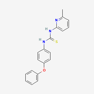 molecular formula C19H17N3OS B4554935 1-(6-Methylpyridin-2-yl)-3-(4-phenoxyphenyl)thiourea 