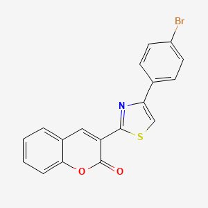 3-[4-(4-bromophenyl)-1,3-thiazol-2-yl]-2H-chromen-2-one