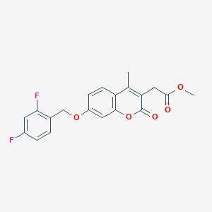 methyl {7-[(2,4-difluorobenzyl)oxy]-4-methyl-2-oxo-2H-chromen-3-yl}acetate