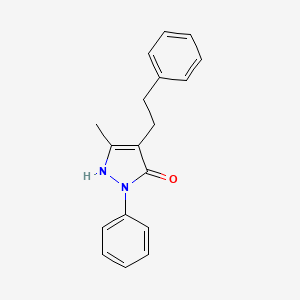 3-methyl-1-phenyl-4-(2-phenylethyl)-1H-pyrazol-5-ol