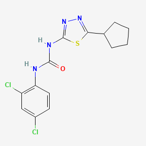 1-(5-Cyclopentyl-1,3,4-thiadiazol-2-yl)-3-(2,4-dichlorophenyl)urea