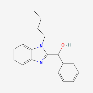 molecular formula C18H20N2O B4555071 (1-BUTYL-1H-1,3-BENZODIAZOL-2-YL)(PHENYL)METHANOL 