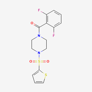 (2,6-DIFLUOROPHENYL)[4-(2-THIENYLSULFONYL)PIPERAZINO]METHANONE