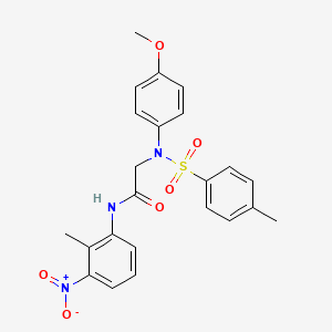 N~2~-(4-methoxyphenyl)-N~1~-(2-methyl-3-nitrophenyl)-N~2~-[(4-methylphenyl)sulfonyl]glycinamide