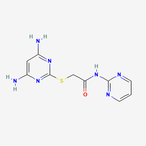 2-[(4,6-DIAMINO-2-PYRIMIDINYL)SULFANYL]-N~1~-(2-PYRIMIDINYL)ACETAMIDE