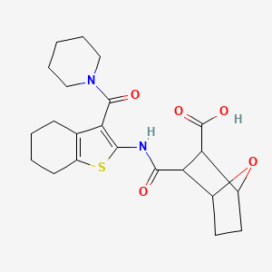 3-{[3-(Piperidin-1-ylcarbonyl)-4,5,6,7-tetrahydro-1-benzothiophen-2-yl]carbamoyl}-7-oxabicyclo[2.2.1]heptane-2-carboxylic acid