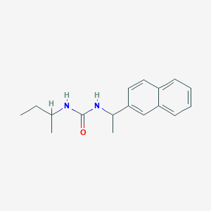 molecular formula C17H22N2O B4555192 1-Butan-2-yl-3-[1-(naphthalen-2-yl)ethyl]urea 