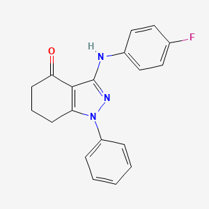 3-[(4-fluorophenyl)amino]-1-phenyl-1,5,6,7-tetrahydro-4H-indazol-4-one