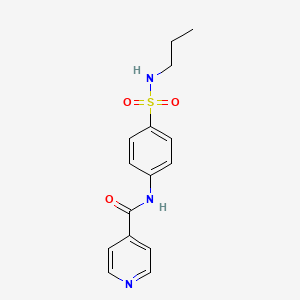 N-[4-(propylsulfamoyl)phenyl]pyridine-4-carboxamide