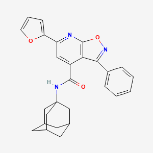 N~4~-(1-ADAMANTYL)-6-(2-FURYL)-3-PHENYLISOXAZOLO[5,4-B]PYRIDINE-4-CARBOXAMIDE