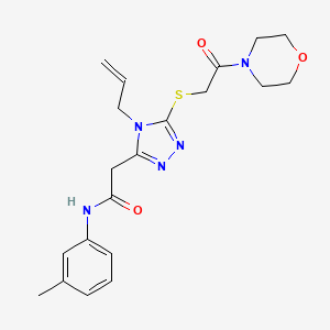 N-(3-methylphenyl)-2-[5-{[2-(morpholin-4-yl)-2-oxoethyl]sulfanyl}-4-(prop-2-en-1-yl)-4H-1,2,4-triazol-3-yl]acetamide