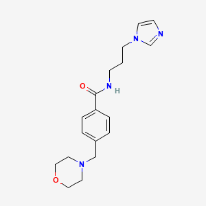 N-[3-(1H-imidazol-1-yl)propyl]-4-(4-morpholinylmethyl)benzamide