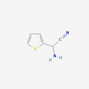 molecular formula C6H6N2S B045554 氨基(2-噻吩基)乙腈 CAS No. 61261-50-5