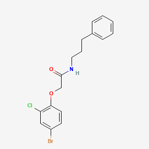 molecular formula C17H17BrClNO2 B4555423 2-(4-bromo-2-chlorophenoxy)-N-(3-phenylpropyl)acetamide 