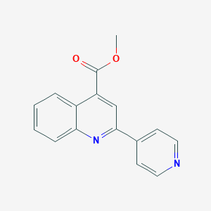 molecular formula C16H12N2O2 B455548 Methyl 2-(pyridin-4-yl)quinoline-4-carboxylate 
