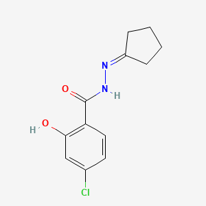 4-chloro-N'-cyclopentylidene-2-hydroxybenzohydrazide