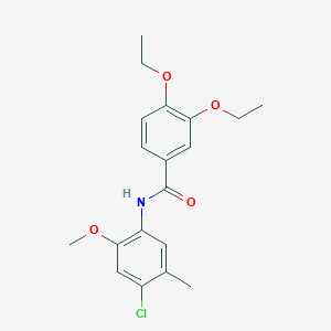 N-(4-chloro-2-methoxy-5-methylphenyl)-3,4-diethoxybenzamide