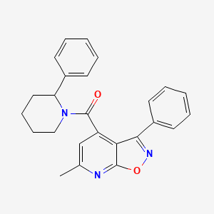 (6-METHYL-3-PHENYLISOXAZOLO[5,4-B]PYRIDIN-4-YL)(2-PHENYLPIPERIDINO)METHANONE