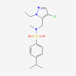 N-[(4-CHLORO-1-ETHYL-1H-PYRAZOL-5-YL)METHYL]-4-ISOPROPYL-N-METHYL-1-BENZENESULFONAMIDE