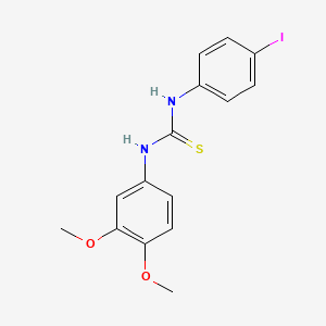 molecular formula C15H15IN2O2S B4555564 1-(3,4-Dimethoxyphenyl)-3-(4-iodophenyl)thiourea 