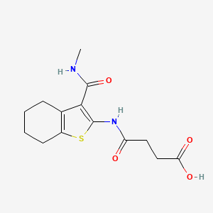 4-({3-[(methylamino)carbonyl]-4,5,6,7-tetrahydro-1-benzothien-2-yl}amino)-4-oxobutanoic acid