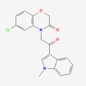 6-chloro-4-[2-(1-methyl-1H-indol-3-yl)-2-oxoethyl]-2H-1,4-benzoxazin-3(4H)-one