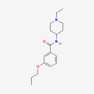 N-(1-ethylpiperidin-4-yl)-3-propoxybenzamide