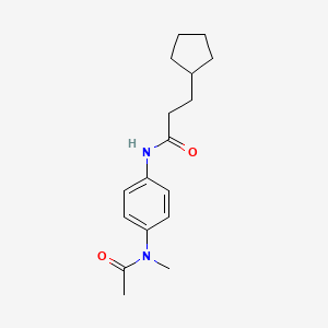 3-CYCLOPENTYL-N-[4-(N-METHYLACETAMIDO)PHENYL]PROPANAMIDE