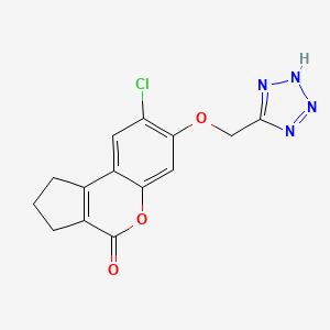 8-chloro-7-(1H-tetrazol-5-ylmethoxy)-2,3-dihydrocyclopenta[c]chromen-4(1H)-one