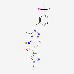 N~4~-{3,5-DIMETHYL-1-[3-(TRIFLUOROMETHYL)BENZYL]-1H-PYRAZOL-4-YL}-1-METHYL-1H-PYRAZOLE-4-SULFONAMIDE