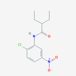 molecular formula C12H15ClN2O3 B4555827 N-(2-chloro-5-nitrophenyl)-2-ethylbutanamide 