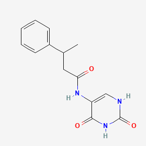 molecular formula C14H15N3O3 B4555860 N-(2,4-dioxo-1,2,3,4-tetrahydropyrimidin-5-yl)-3-phenylbutanamide 