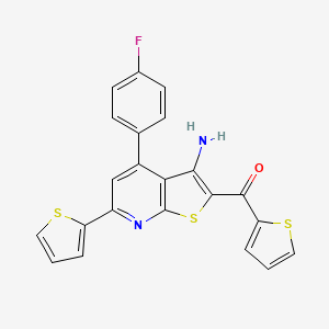 4-(4-FLUOROPHENYL)-6-(THIOPHEN-2-YL)-2-(THIOPHENE-2-CARBONYL)THIENO[2,3-B]PYRIDIN-3-AMINE