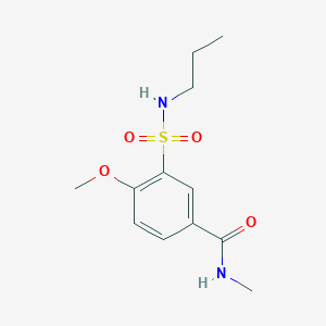 4-methoxy-N-methyl-3-[(propylamino)sulfonyl]benzamide