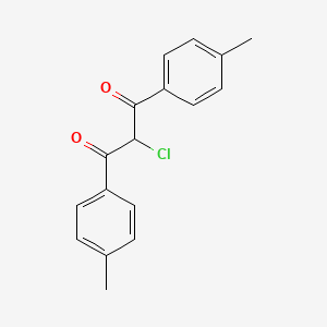 molecular formula C17H15ClO2 B4555896 2-Chloro-1,3-bis(4-methylphenyl)propane-1,3-dione CAS No. 832737-81-2