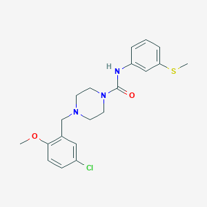 4-[(5-CHLORO-2-METHOXYPHENYL)METHYL]-N-[3-(METHYLSULFANYL)PHENYL]PIPERAZINE-1-CARBOXAMIDE