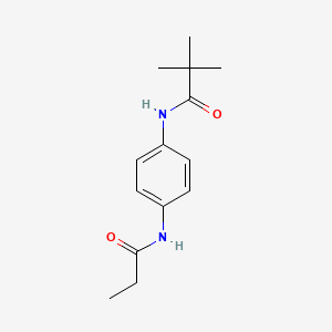 2,2-dimethyl-N-[4-(propionylamino)phenyl]propanamide