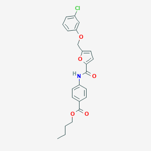 Butyl 4-({5-[(3-chlorophenoxy)methyl]-2-furoyl}amino)benzoate