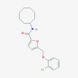 5-[(2-chlorophenoxy)methyl]-N-cyclooctyl-2-furamide