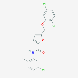 molecular formula C19H14Cl3NO3 B455606 N-(5-chloro-2-methylphenyl)-5-[(2,5-dichlorophenoxy)methyl]furan-2-carboxamide 