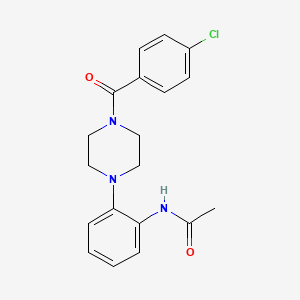 N-{2-[4-(4-chlorobenzoyl)-1-piperazinyl]phenyl}acetamide