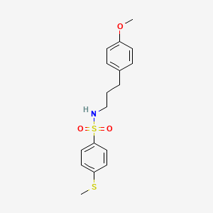 N-[3-(4-methoxyphenyl)propyl]-4-(methylthio)benzenesulfonamide