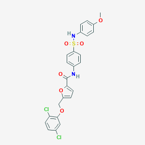 5-[(2,5-dichlorophenoxy)methyl]-N-{4-[(4-methoxyanilino)sulfonyl]phenyl}-2-furamide
