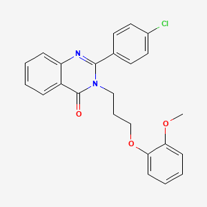 2-(4-CHLOROPHENYL)-3-[3-(2-METHOXYPHENOXY)PROPYL]-3,4-DIHYDROQUINAZOLIN-4-ONE